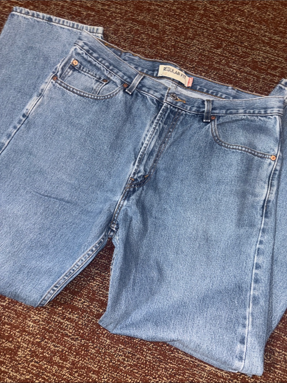 Levi’s 505 denim y2k regular fit medium wash classic jeans men’s 38x34